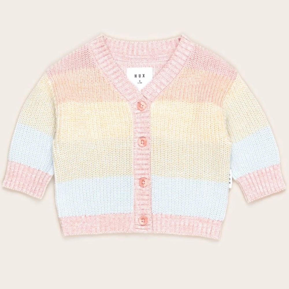 Huxbaby Pastel Striped Kids Sweater